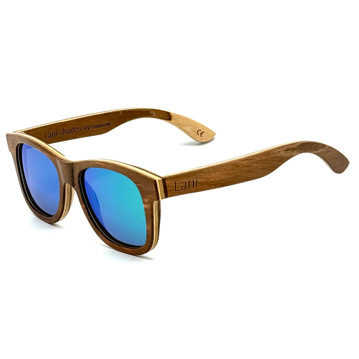 New Skateboard Wood Sunglasses Lanikai Mauka | Lani Shades Hawaii