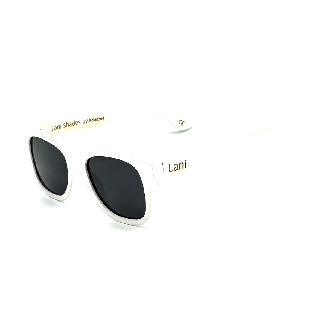 Premium Quality White Bamboo Polarized Floating Sunglasses | Lani