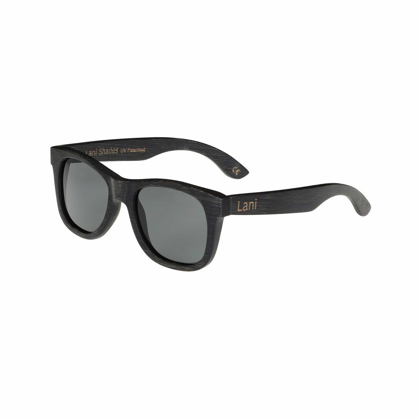Polarized Bamboo Wood Sunglasses Ohe Black