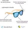 Polarized Sustainable Bamboo Floating Sunglasses Aina Nalu information