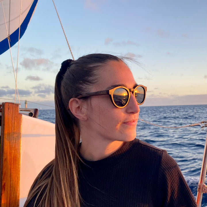 Classic Bamboo Wood Sunglasses Moana Iwa | Lani Shades Hawaii