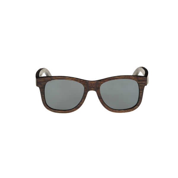 Classic Bamboo Wood Sunglasses Ohe Mauka front