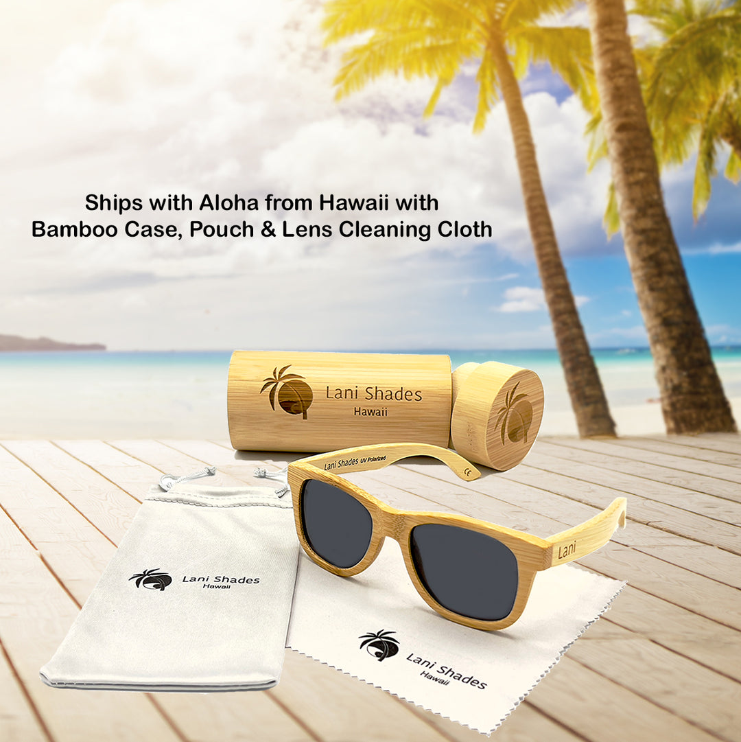 Polarized Sustainable Bamboo Wood Floating Sunglasses | Lani  display picture 1